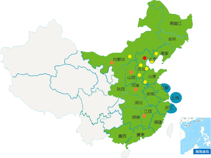 中国旭阳集团有限公司业务覆盖范围